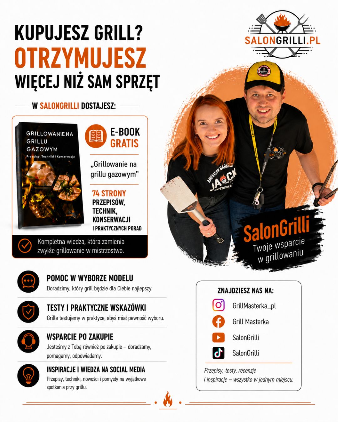 Dlaczego warto kupić grill w SalonGrilli e-book gratis pomoc w wyborze testy w praktyce i wsparcie po zakupie