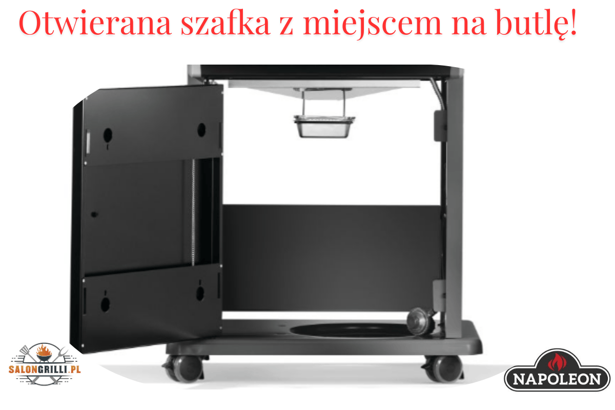 Otwierana szafka z miejscem na butlę