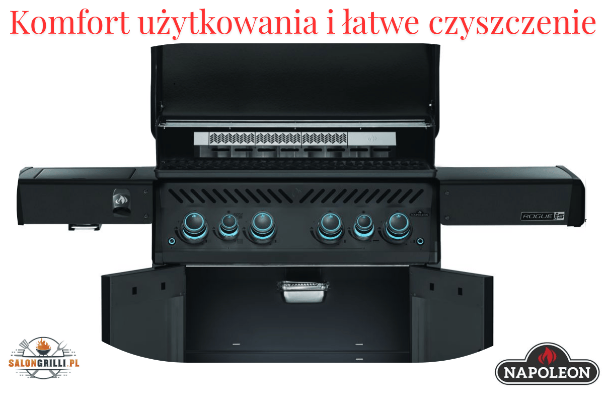 SalonGrilli_pl-Napoleon-Rogue-PRO-S-RPS525RSIBPMK-Komfort_uzytkowania_i_latwe_czyszczenie - Opracowanie SalonGrilli