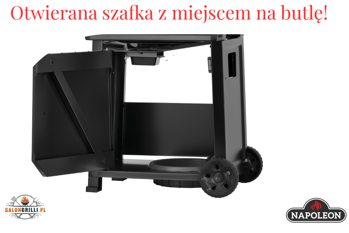 Otwierana szafka w grillu Freestyle 425 PRO - opracowanie SalonGrilli