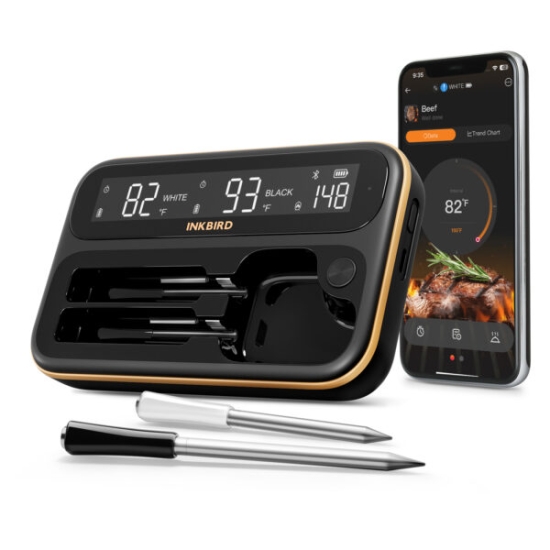 INKBIRD Termometr Bezprzewodowy dwie sondy (INT-12BW)
