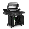 Broil King Grill gazowy Crown 490 Shadow z kuchenką boczną i palnikiem rożna + zestaw rożna obrotowego (865183PL)