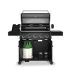 Broil King Grill gazowy Crown 590 Shadow z kuchenką boczną i palnikiem rożna + zestaw rożna obrotowego (866183PL)