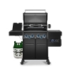 Broil King Grill gazowy Baron 490 IRP Shadow z palnikiem bocznym na podczerwień + moduł Pellet (ZESTAW-49 677183PL + 674005EU)