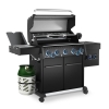 Broil King Grill gazowy Baron 590 IRP Shadow z palnikiem bocznym na podczerwień + moduł Pellet (ZESTAW-50 678183PL + 675005EU)