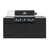 Broil King Grill gazowy Baron 590 wyspa z palnikiem rożna i rożnem w zestawie + palnik IR (ZESTAW-47 876683SDWPL + wyspa