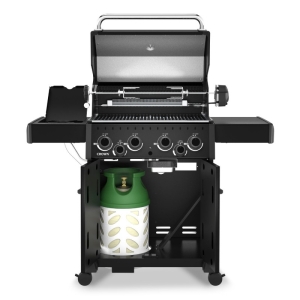 Broil King Grill gazowy Crown 490 Shadow z kuchenką boczną i palnikiem rożna + zestaw rożna obrotowego (865183PL)