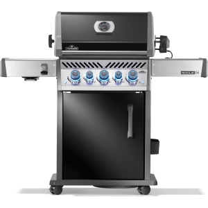 NAPOLEN Grill gazowy Rogue PRO-S 425 z palnikiem rożna, palnikiem bocznym Sizzle Zone i rożnem w komplecie Czarny (RPS42