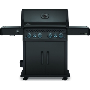 NAPOLEON Grill gazowy ROGUE PRO-S 525 z palnikiem rożna + rożno (69912) i palnikiem bocznym Sizzle Zone Czarny mat (RPS5