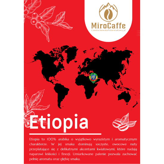 MiroCaffe Kawa ziarnista Etiopia 1kg