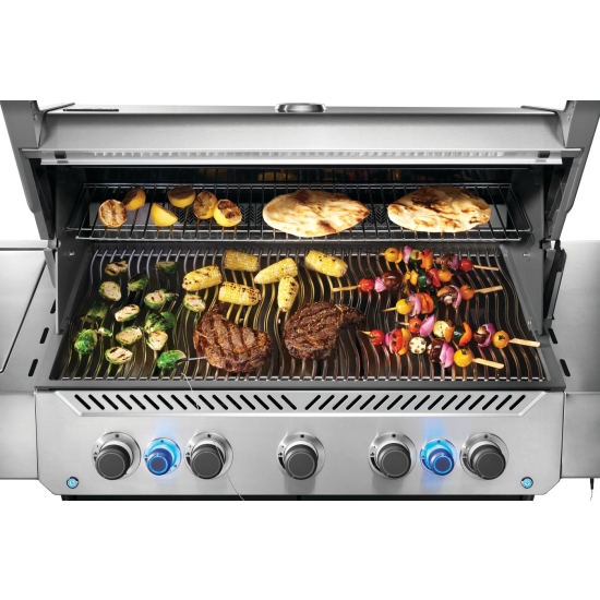 NAPOLEON Grill gazowy Prestige 665 z palnikiem do steków i do rożna stal szlachetna (P665VRSIBPSS-PL)