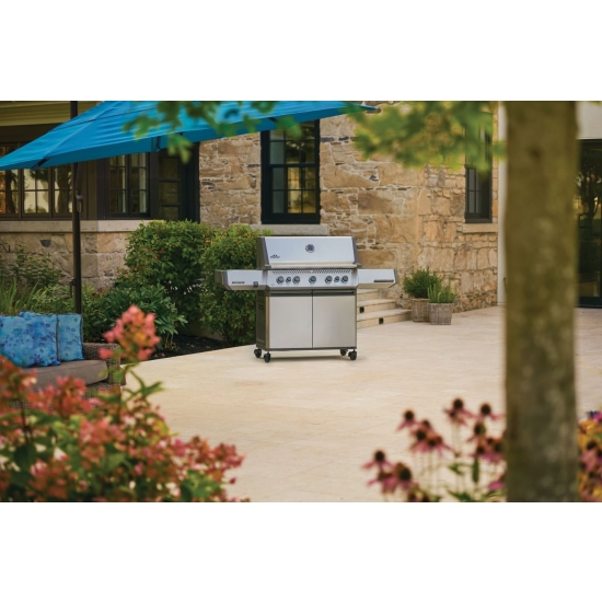 NAPOLEON Grill gazowy Prestige 665 z palnikiem do steków i do rożna stal szlachetna (P665VRSIBPSS-PL)