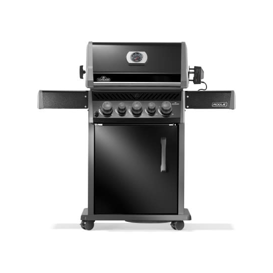 NAPOLEON Grill gazowy Rogue 425 z palnikiem rożna,  kuchenką boczną i rożnem w komplecie Czarny (RB425RSBPK-2-PL-R)