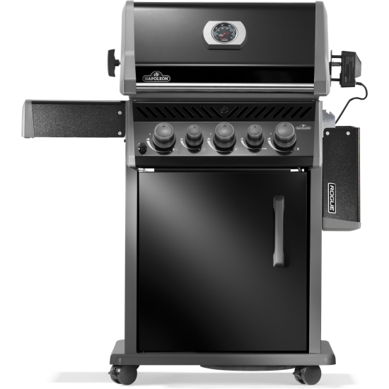 NAPOLEON Grill gazowy Rogue 425 z palnikiem rożna,  kuchenką boczną i rożnem w komplecie Czarny (RB425RSBPK-2-PL-R)