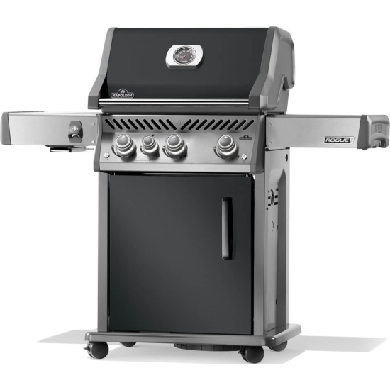 NAPOLEON Grill gazowy Rogue PRO 425 Grill gazowy z palnikiem bocznym Sizzle Zone z planchą i szpatułmi w komplecie Szary (RP425SIBPCH-2-PL)