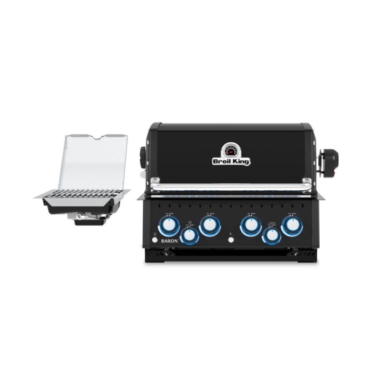 Broil King Grill gazowy Baron 490 IR Shadow BI z palnikiem bocznym na podczerwień (875683SDWPL)