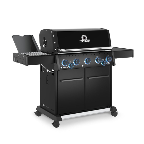 Broil King Grill gazowy Baron 590 IRX Shadow z palnikiem bocznym na podczerwień (678183PL)