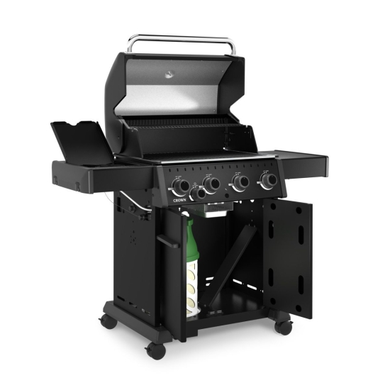 Broil King Grill gazowy Crown 440 Shadow z kuchenką boczną (865163PL)