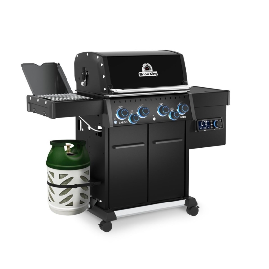 Broil King Grill gazowy Baron 490 IRP Shadow z palnikiem bocznym na podczerwień + moduł Pellet (ZESTAW-49 677183PL + 674005EU)