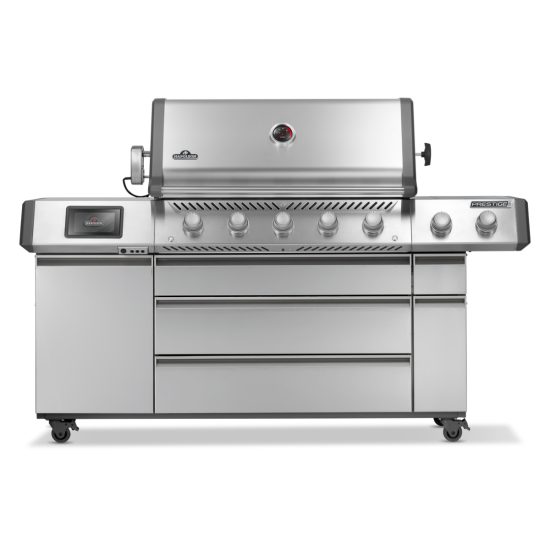 NAPOLEON Grill gazowy Prestige PRO 665 Wi-Fi z palnikiem rożna i palnikiem bocznym Sizzle Zone (PRO665VXRSIBPSS-PL)