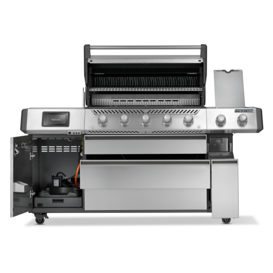 NAPOLEON Grill gazowy Prestige PRO 665 Wi-Fi z palnikiem rożna i palnikiem bocznym Sizzle Zone (PRO665VXRSIBPSS-PL)