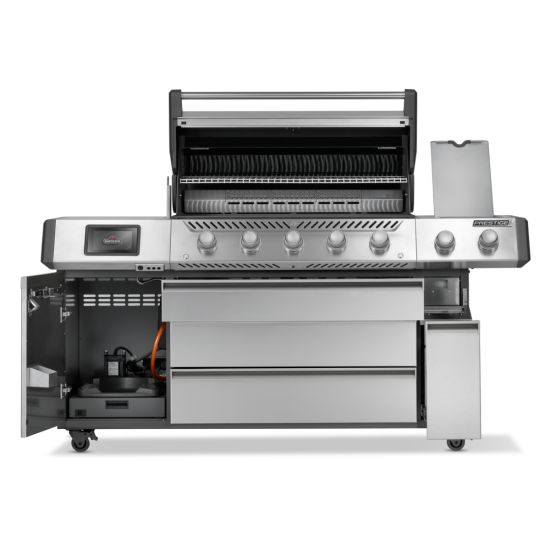 NAPOLEON Grill gazowy Prestige PRO 665 Wi-Fi z palnikiem rożna i palnikiem bocznym Sizzle Zone (PRO665VXRSIBPSS-PL)