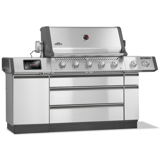 NAPOLEON Grill gazowy Prestige PRO 665 Wi-Fi z palnikiem rożna i palnikiem bocznym Sizzle Zone (PRO665VXRSIBPSS-PL)