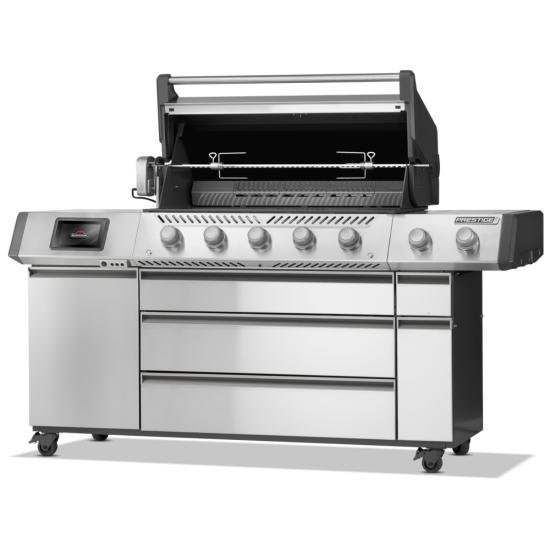 NAPOLEON Grill gazowy Prestige PRO 665 Wi-Fi z palnikiem rożna i palnikiem bocznym Sizzle Zone (PRO665VXRSIBPSS-PL)