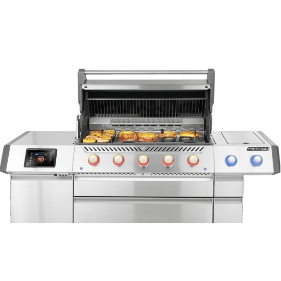 NAPOLEON Grill gazowy Prestige PRO 665 Wi-Fi z palnikiem rożna i palnikiem bocznym Sizzle Zone (PRO665VXRSIBPSS-PL)