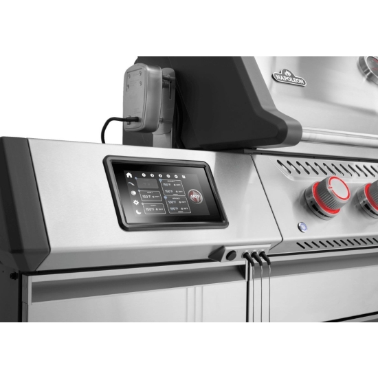 NAPOLEON Grill gazowy Prestige PRO 665 Wi-Fi z palnikiem rożna i palnikiem bocznym Sizzle Zone (PRO665VXRSIBPSS-PL)