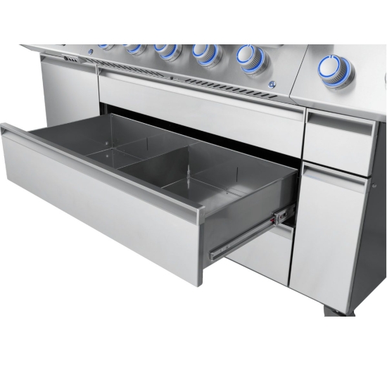 NAPOLEON Grill gazowy Prestige PRO 665 Wi-Fi z palnikiem rożna i palnikiem bocznym Sizzle Zone (PRO665VXRSIBPSS-PL)