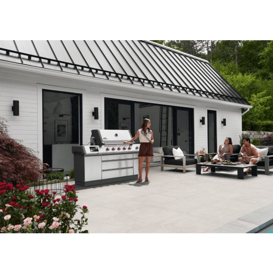 NAPOLEON Grill gazowy Prestige PRO 665 Wi-Fi z palnikiem rożna i palnikiem bocznym Sizzle Zone (PRO665VXRSIBPSS-PL)