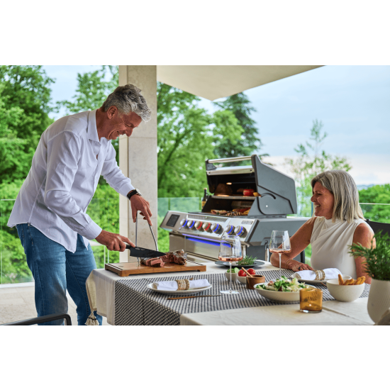 NAPOLEON Grill gazowy Prestige PRO 665 Wi-Fi z palnikiem rożna i palnikiem bocznym Sizzle Zone (PRO665VXRSIBPSS-PL)