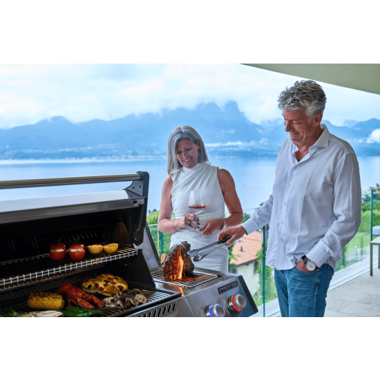 NAPOLEON Grill gazowy Prestige PRO 665 Wi-Fi z palnikiem rożna i palnikiem bocznym Sizzle Zone (PRO665VXRSIBPSS-PL)