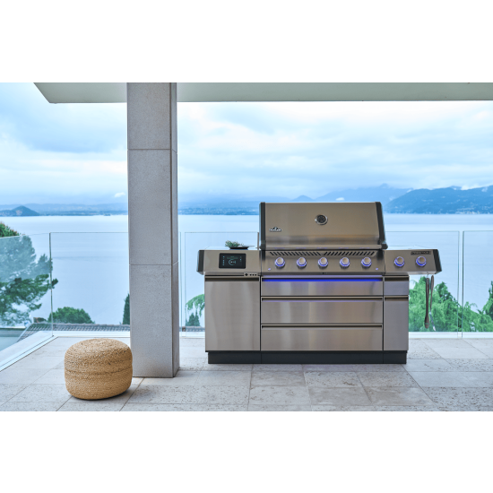 NAPOLEON Grill gazowy Prestige PRO 665 Wi-Fi z palnikiem rożna i palnikiem bocznym Sizzle Zone (PRO665VXRSIBPSS-PL)