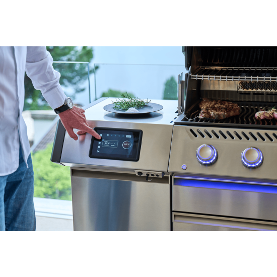 NAPOLEON Grill gazowy Prestige PRO 665 Wi-Fi z palnikiem rożna i palnikiem bocznym Sizzle Zone (PRO665VXRSIBPSS-PL)