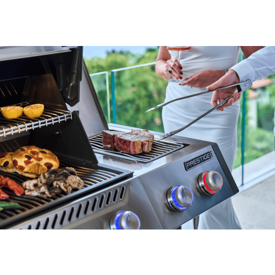 NAPOLEON Grill gazowy Prestige PRO 665 Wi-Fi z palnikiem rożna i palnikiem bocznym Sizzle Zone (PRO665VXRSIBPSS-PL)