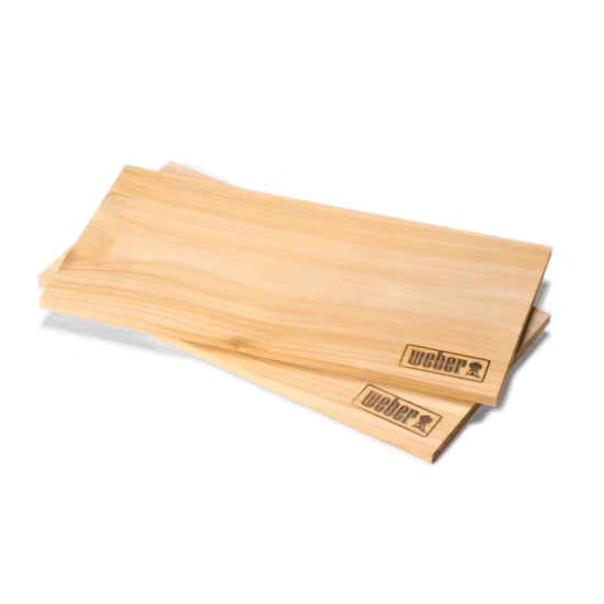 Weber Deski do wędzenia z czerwonego drzewa cedrowego  40 x 15 cm - 2 szt (17831)