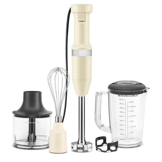 KitchenAid Blender ręczny przewodowy kremowy (5KHBV83EAC)