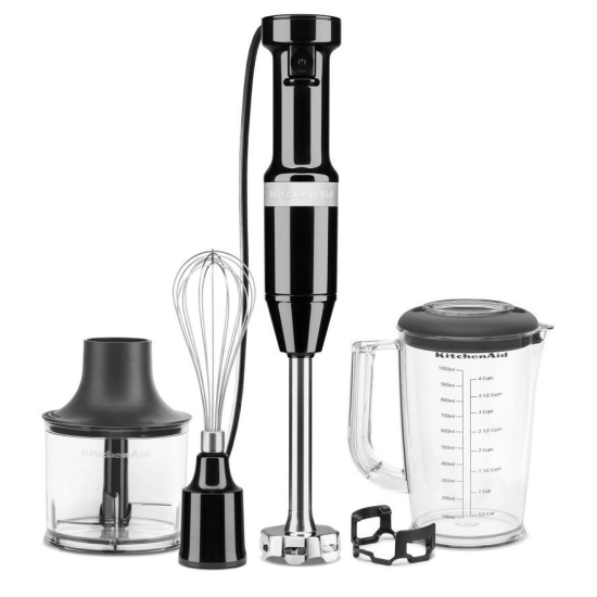 KitchenAid Blender ręczny przewodowy czarny (5KHBV83EOB)