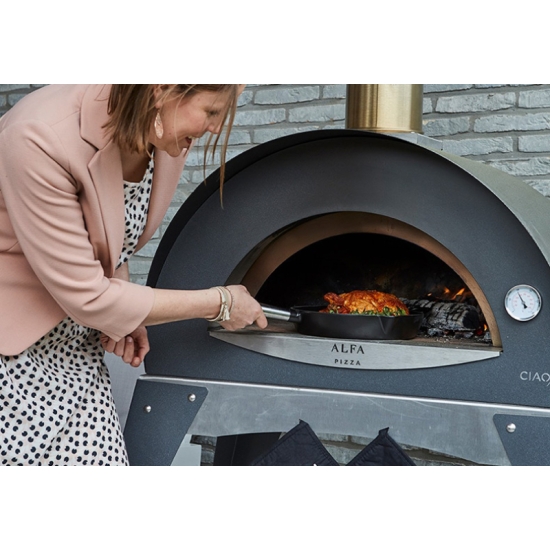 Alfa Forni Piec do pizzy Piec Moderno 2 Pizze Gaz Antracyt (FXCM-LGRI-T)