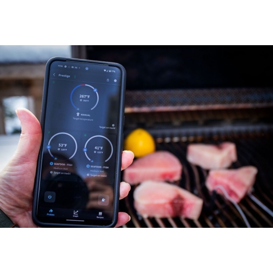 NAPOLEN Grill gazowy Prestige 500 z palnikiem do steków i do rożna WIFI (P500VXRSIBPSS-PL)