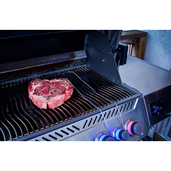 NAPOLEN Grill gazowy Prestige 500 z palnikiem do steków i do rożna WIFI (P500VXRSIBPSS-PL)