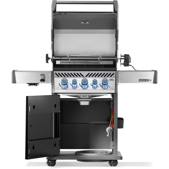 NAPOLEN Grill gazowy Rogue PRO-S 425 z palnikiem rożna, palnikiem bocznym Sizzle Zone i rożnem w komplecie Czarny (RPS425RSIBPK-2-PL-R)