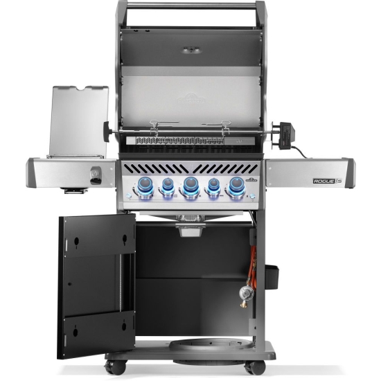NAPOLEN Grill gazowy Rogue PRO-S 425 z palnikiem rożna, palnikiem bocznym Sizzle Zone i rożnem w komplecie Czarny (RPS425RSIBPK-2-PL-R)