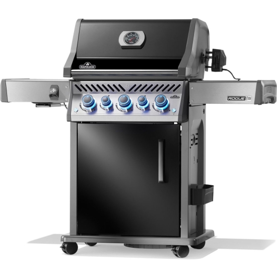 NAPOLEN Grill gazowy Rogue PRO-S 425 z palnikiem rożna, palnikiem bocznym Sizzle Zone i rożnem w komplecie Czarny (RPS425RSIBPK-2-PL-R)