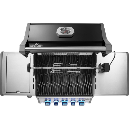 NAPOLEN Grill gazowy Rogue PRO-S 425 z palnikiem rożna, palnikiem bocznym Sizzle Zone i rożnem w komplecie Czarny (RPS425RSIBPK-2-PL-R)