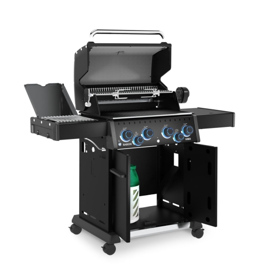 Broil King Grill gazowy Baron 490 IRX Shadow z palnikiem bocznym na podczerwień (677183PL)