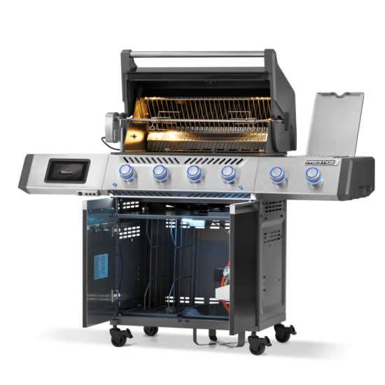 NAPOLEON Grill gazowy Prestige PRO 500 z palnikiem rożna i palnikiem bocznym Sizzle Zone, Czarny, WiFi (PRO500VXRSIBPK-PL)