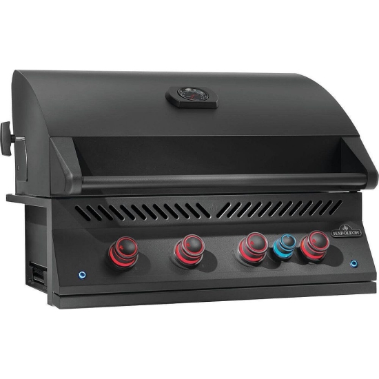 NAPOLEON 32-calowy grill do zabudowy serii 700 na gaz propan z tylnym palnikiem na podczerwień, matowa czerń (BIG32RBPMK-1-PL)